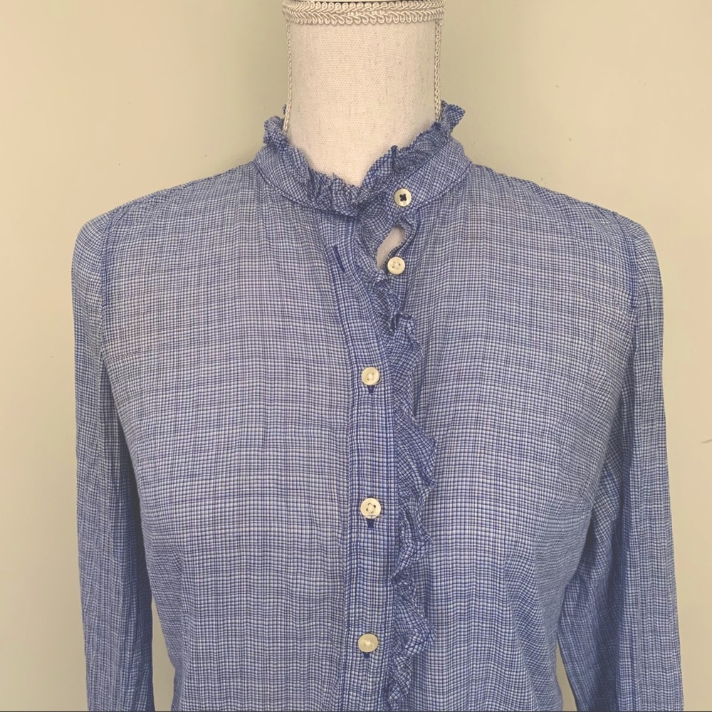 J. Crew // Ruffle Shirt